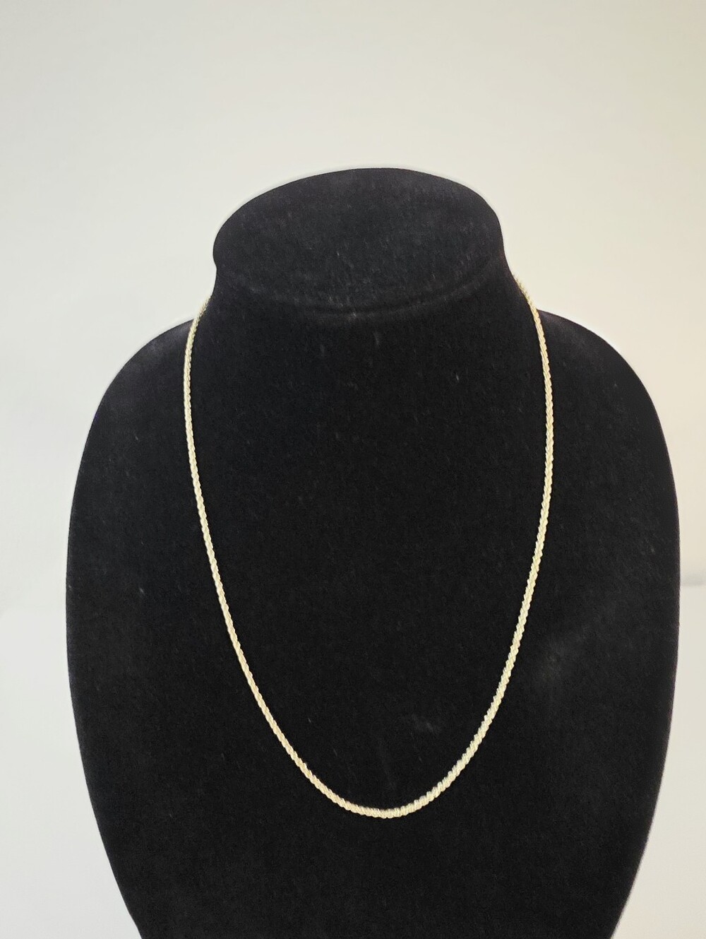 IceLink 22k Solid Yellow Gold Necklace Adjustable 22" Chain   New